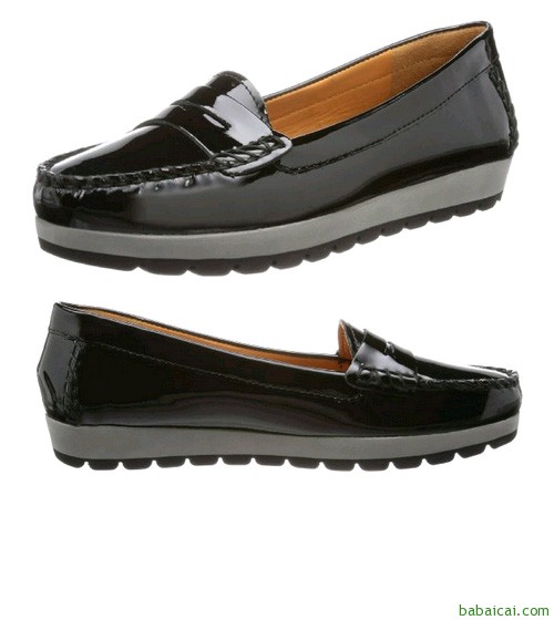 GEOX健乐士女士漆皮坡跟鞋 2.4折$36（$45 鞋服8折）