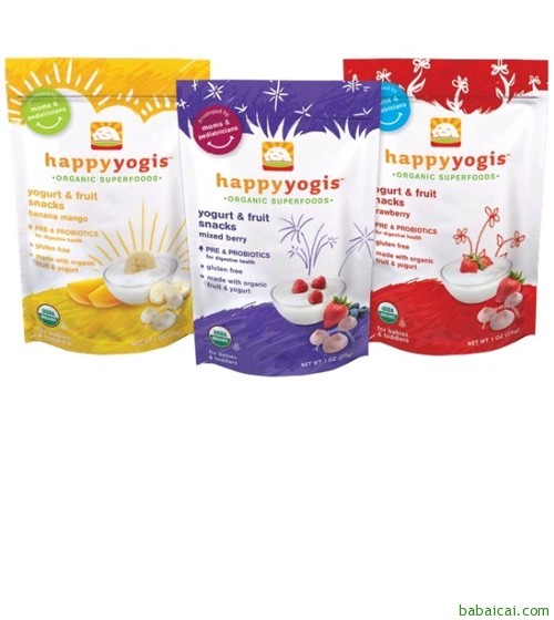 禧贝有机酸奶小溶豆 蓝莓混合口味28克*8袋 $19.66（$20.69 S&S优惠5%包邮）