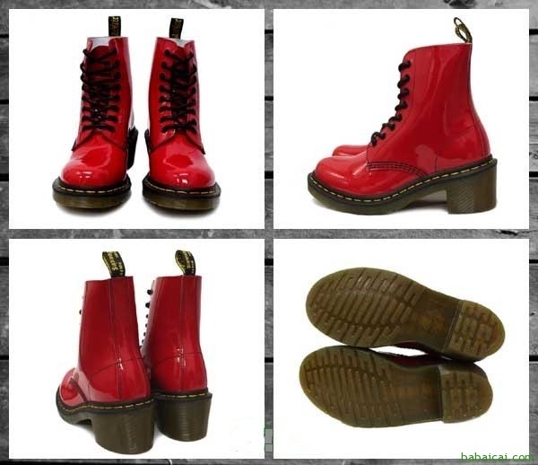 美貌白菜！Dr. Martens女士复古粗跟马丁靴原价0,特价 .96 鞋服8折.97 