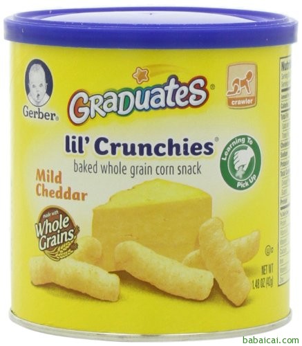 快抢！嘉宝奶酪味手指泡芙条42g*6罐$12.99 8折优惠券+S&S购买实付$9.74 历史新低