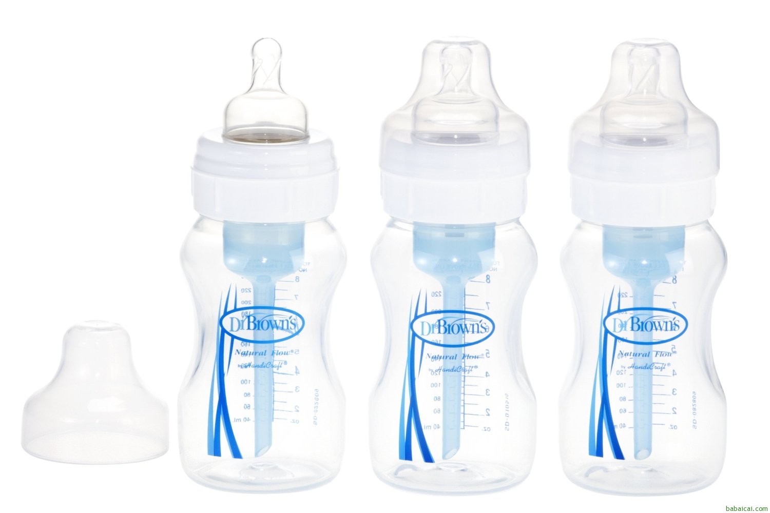 历史新低！Dr. Brown’s 布朗博士 宽口径奶瓶 240ml*3个特价$11.87