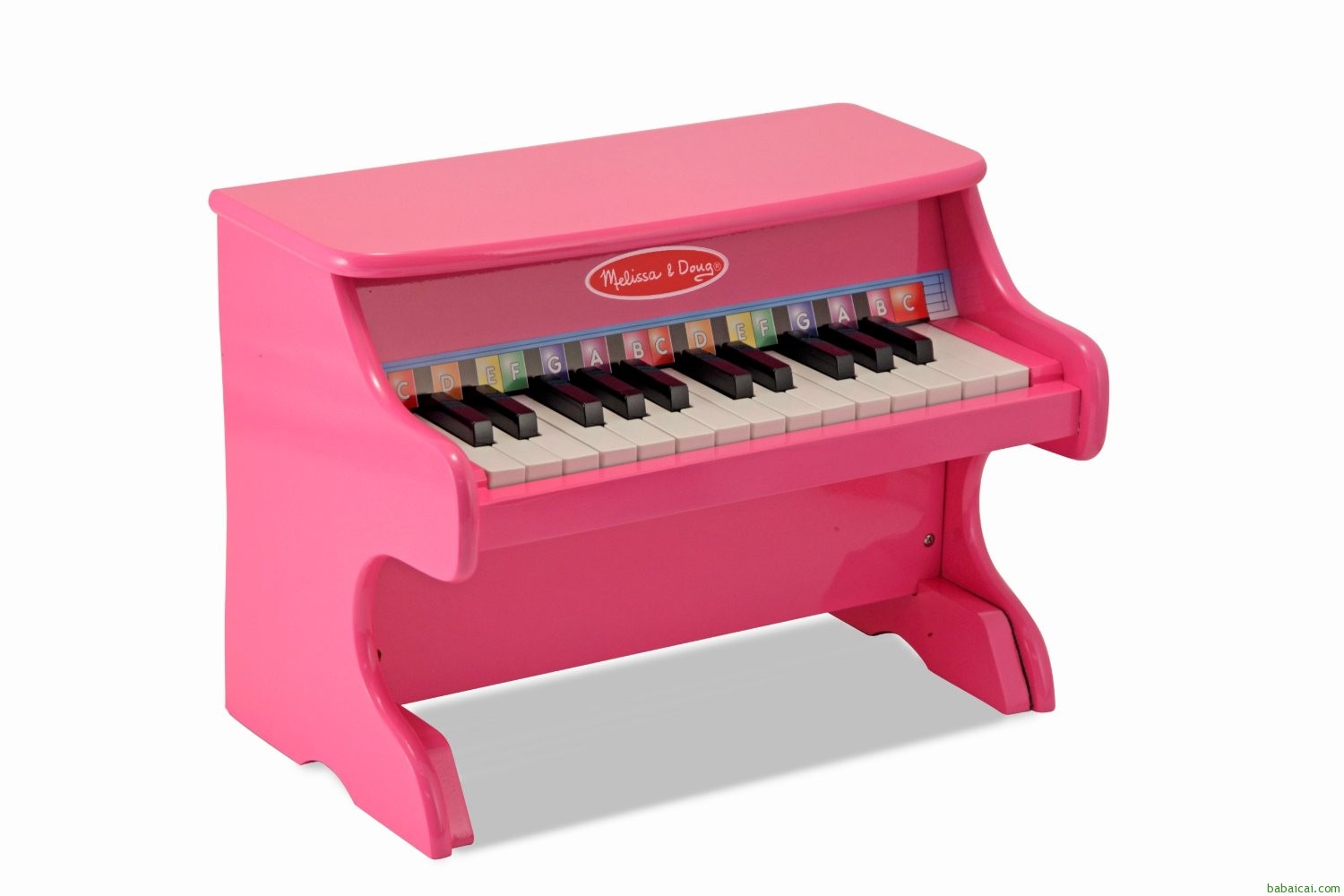 Melissa & Doug 梅丽莎 超粉嫩儿童节女生礼物，粉色小钢琴特价$59.57