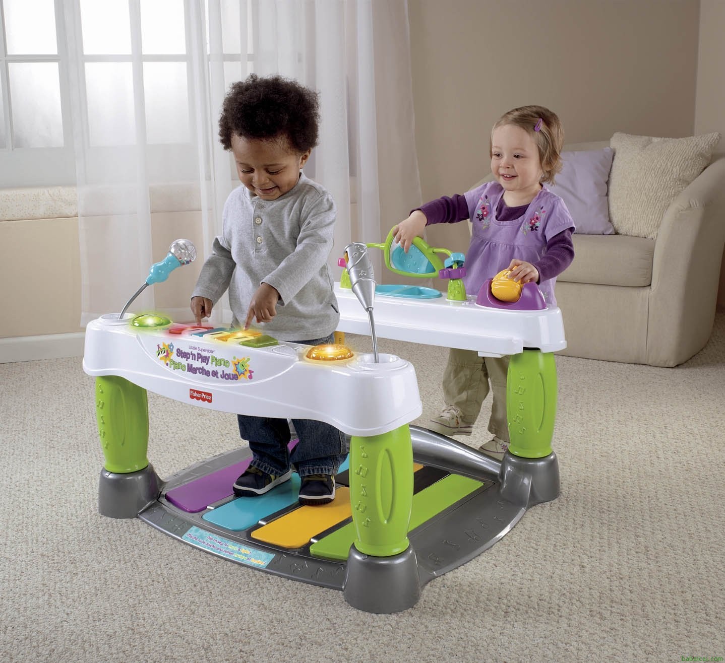 历史低价~亚马逊中国Fisher- Price费雪豪华钢琴活动乐园1096-280= ￥816