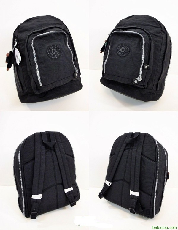 历史新低~KIPLING吉普林可扩展双肩包特价.91 鞋服8折.9