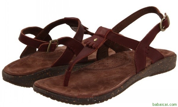 速抢！Columbia 哥伦比亚女士真皮凉鞋原价$80，特价$24 鞋服8折$19.2 尺码全