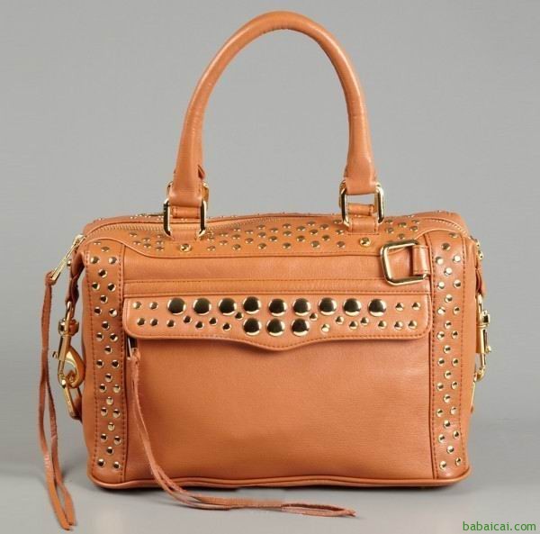 速抢大白菜！Rebecca Minkoff瑞贝卡明可弗铆钉款经典挎包原价$525,现特价$174.72 鞋服8折$139