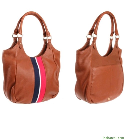 TOMMY HILFIGER 汤米希尔费格 女士真皮手提包 $55.94（$69.93 公码8折）