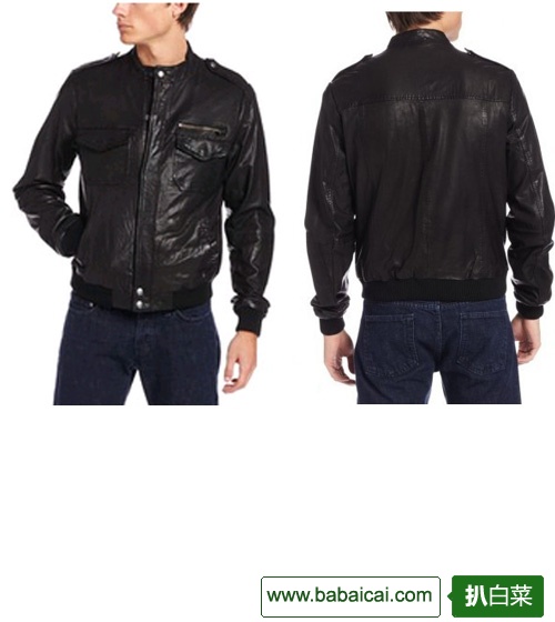 Original Penguin 企鹅牌 男士山羊皮夹克 $153.06（$191.32 新人8折）