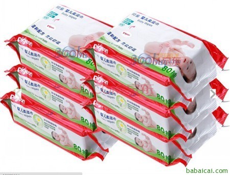 京东商城：贝亲婴儿柔湿巾80片*6包特价￥59 满￥159-30 到手约￥49