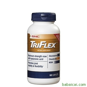 孝敬爸妈！GNC健安喜Triflex维骨力60粒装特价$9.99 加入购物车显示价格