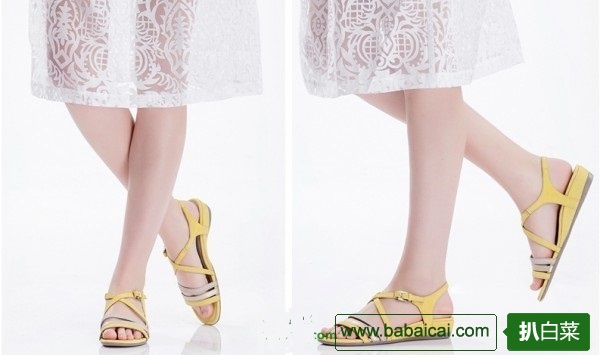 白菜特价,新款ECCO爱步触感女士凉鞋特价.84 凑单8折.67 到手¥450