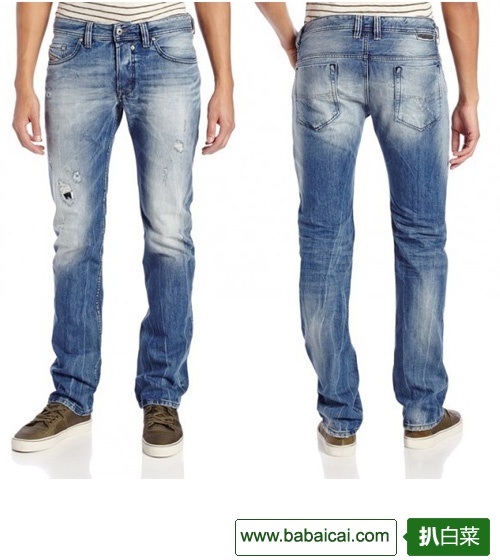 DIESEL 迪赛 男士直筒牛仔裤 修身&标准可选 $74.82（$93.53 新人8折）