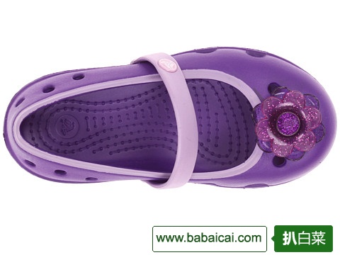 断码白菜!卡骆驰Crocs Keeley女童花朵凉鞋/洞洞鞋特价.99 免境内运费!