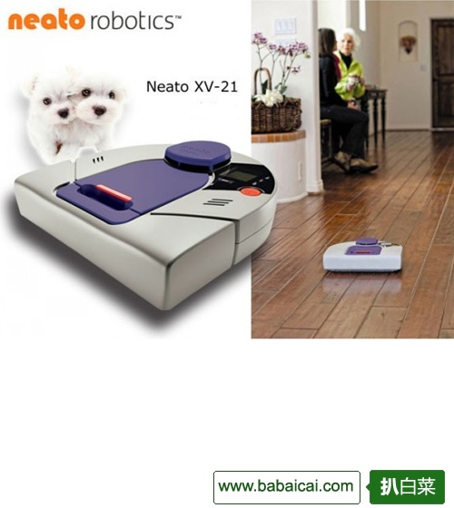 EBAY：Neato XV-21 宠物版扫地机器人&吸尘器 官翻版 $199.99（$214.99-15）