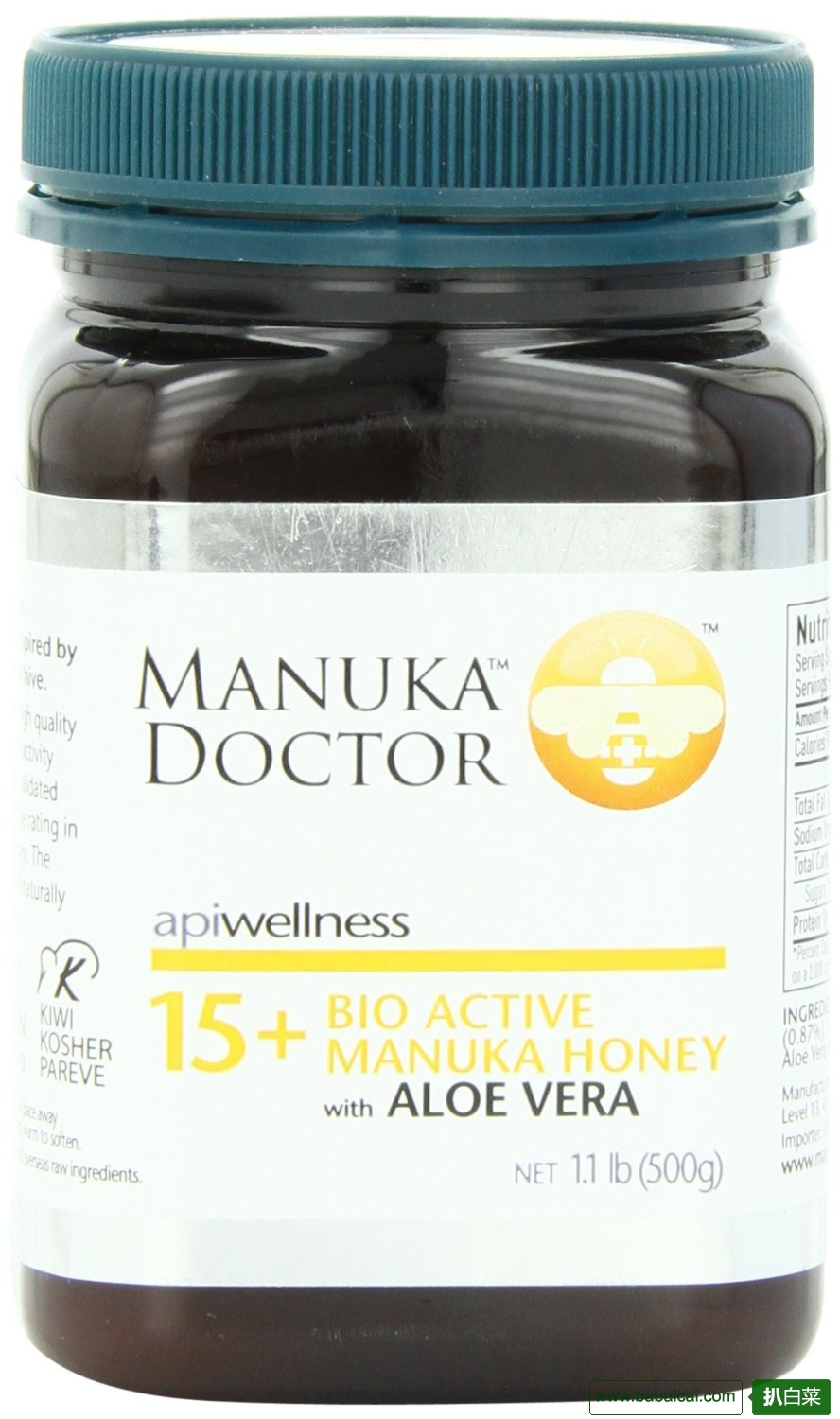 Manuka Doctor新西兰麦卢卡蜂蜜500克独麦素 UMF15+ $24.41 S&S购买则$23.19 历史低价