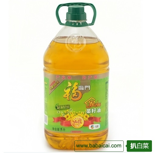 我买网 华东站：福临门非转基因家香味压榨菜籽油5L +2件赠品 特价￥59.9