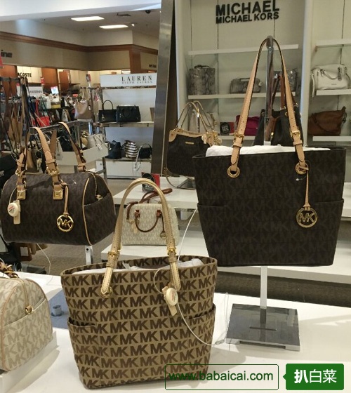 ebay:Michael Kors迈克·科尔斯经典 logo印花单肩手提包$119 ,国内价格得双倍以上！
