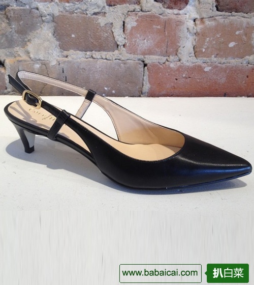 Cole Haan 可汗 女士中跟尖头正装皮鞋 3.9折 $57.94