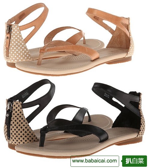 6PM:UGG Tarra Burlap平跟夹脚凉鞋仅50刀！