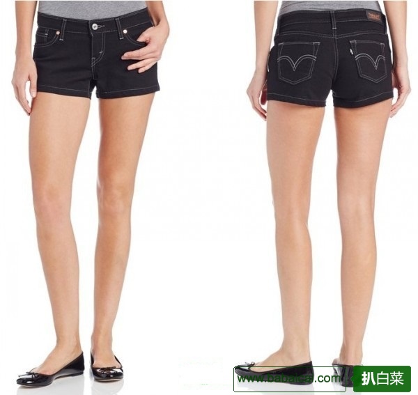 大白菜！Levi’s 李维斯女士牛仔/短裤热裤特价$10.99