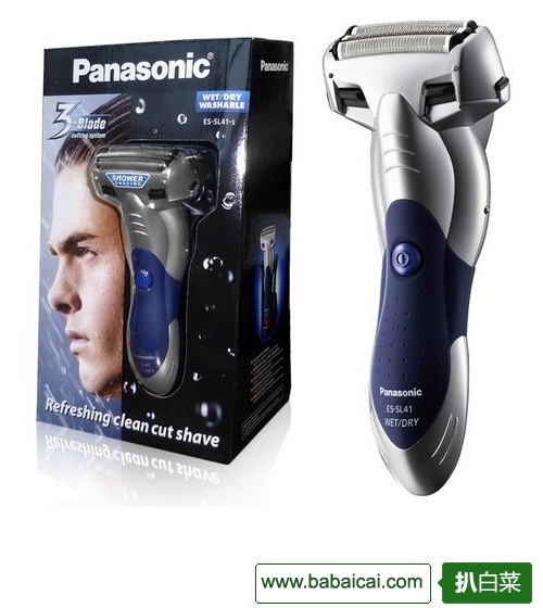 速抢！松下Panasonic三刀头全身水洗电动剃须刀ES-SL41-S 10刀coupon后
