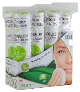 女人我最大推荐！加拿大Delon 100%纯棉化妆棉300枚特价$10.29