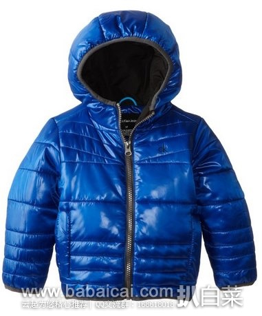 Calvin Klein CK 男童冬季轻量级棉夹克（原价$60 现4.1折$23.99），公码7折后实付16.79