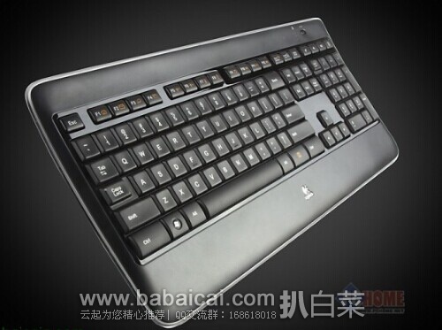 Logitech 罗技 K800 无线炫光键盘原价$100 现$69.99
