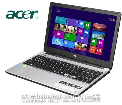 ebay:Acer 宏碁 V3-572G-54S6系列 15.6寸笔记本（8G内存/i5-4210U/1TB硬盘） 特价$549.99