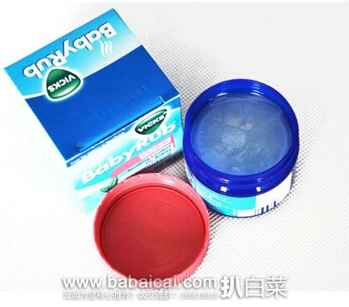Vicks BabyRub 宝宝伤风感冒 婴儿童舒缓膏止咳通鼻*6罐装,现售价.18