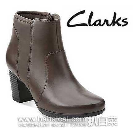 6PM：Clarks 其乐 Promise Camp女士真皮时尚短靴 原价$140.00，现售价$54.99