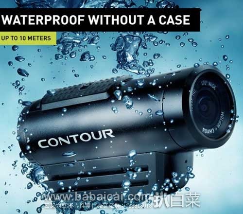 Contour ROAM3 1080P全高清防水运动摄像机,原价$199.99， 现售价$161.05
