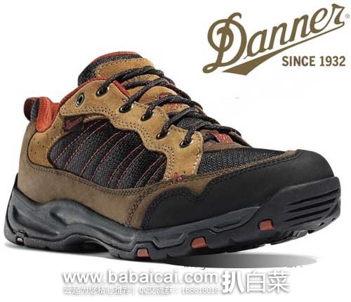 Danner 丹纳 Sobo Low 男士轻量级徒步鞋（原价$119.95，现7.4折$89.21），公码8折后实付$71.37