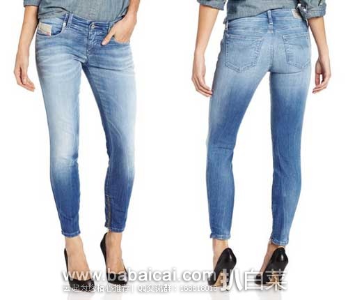 DIESEL 迪赛  女士经典低腰弹力修身牛仔裤（原价$228，现5.4折$121.17），公码7折后实付$84.82