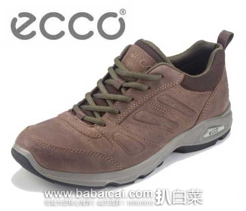 英国亚马逊：ECCO 爱步 Light IV 真皮户外鞋，原价£95，现£44.81，直邮退税实付£37.34，到手￥490，国内￥1999+