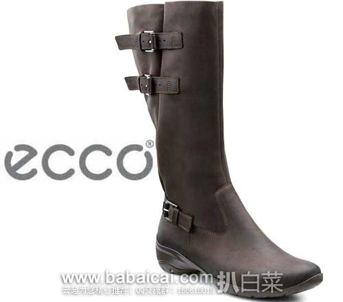 ECCO 爱步 女士真皮GTX防水长筒靴(原价$209.95，现$125.96),公码75折后实付$94.47