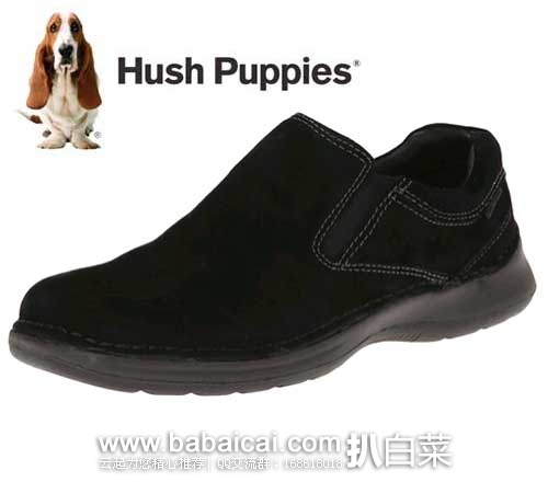 Hush Puppies 暇步士 男士休闲一脚蹬皮鞋，原价$95，现4折实付$38.34