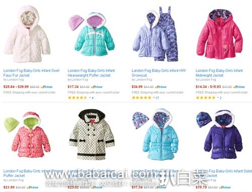 清仓! Amazon 多款 London Fog Baby 童装夹克3折折扣哦！！