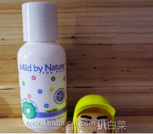 iherb：Mild By Nature天然婴儿无泪二合一洗发沐浴露，便携装65ml 试用价$0.95