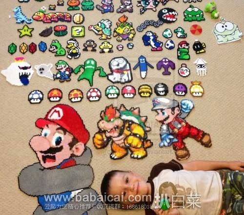 美国PERLER BEADS 益智玩具 拼拼豆豆22000粒 原价.97,现5折.99