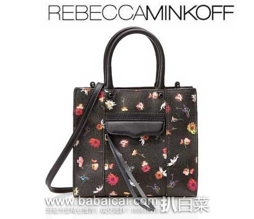 Rebecca Minkoff 瑞贝卡明可弗 Mab Tote Mini Crossbody Handbag经典小号手提包（原价$195，现6.7折$117.25），公码75折后实付$87.94