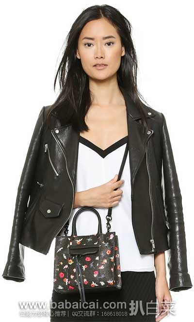 Rebecca Minkoff 瑞贝卡明可弗 Mab Tote Mini Crossbody Handbag经典小号手提包(原价5,现6.7折7.25),公码75折后实付.94