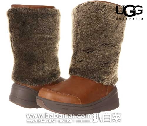 6PM:UGG Marien系列女士防水毛毛雪地靴（原价$300，现$105），公码85折后$89，新低价