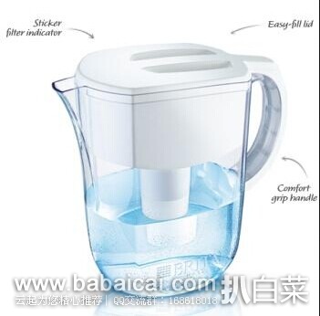 Brita 碧然德 10杯水 过滤壶/净水壶 原价$41.39，现特价$24.99-2=史低$22.99