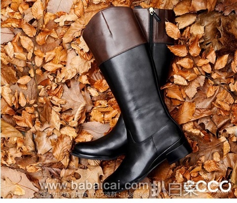 捡大白菜~2014新款，ECCO 爱步 16英寸女士长靴原价$300 现新低$119.99