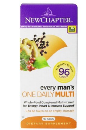 New Chapter 新章 40岁以下男性每日一片综合有机营养片96片$43.87 减$10+S&S后$31.68