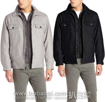 London Fog 伦敦雾 Ashland 男士 羊毛混纺外套 原价$250，现2.4折$59.04，史低