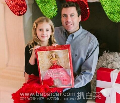 补货并史低价,Barbie 芭比娃娃 2014年节日收藏款原价 现5.1折售价.22,史低