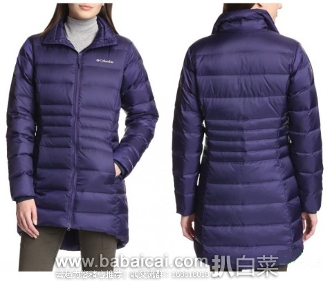 白菜!Columbia 哥伦比亚 女士650蓬中长款羽绒服原价$200 现$126 下单75折$94.5