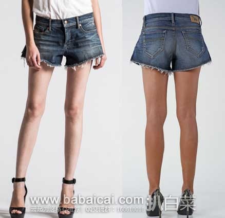 DIESEL 迪赛 女士纯棉牛仔热裤 原价$158，现2.7折售价$42.87
